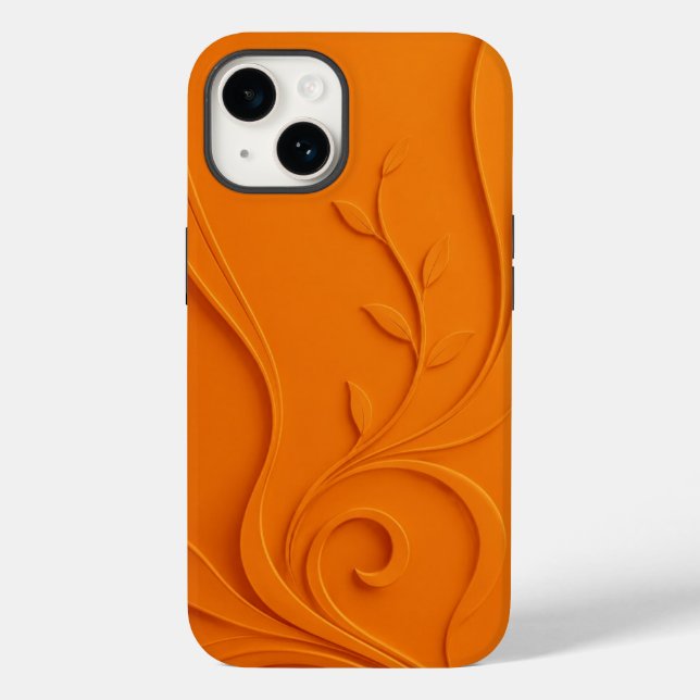 Elegant Abstract Floral Case-Mate iPhone Case (Back)