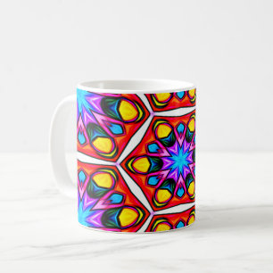 Elegant Abstract Floral Pattern Coffee Mug