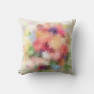 Elegant Abstract Flowers Modern Template Square Cushion