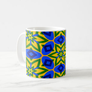 Elegant Abstract Flowers Pattern Coffee Mug