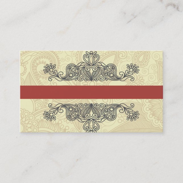 elegant abstract formal style business card temp (Front)