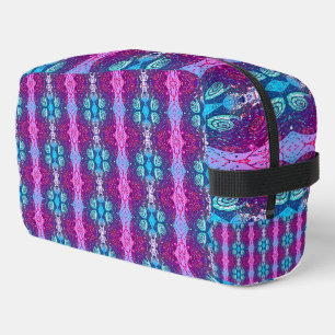 Elegant Abstract Geometric Backround Purple Dopp Kit