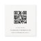 Elegant Abstract Glitter Ivory Gold QR Code