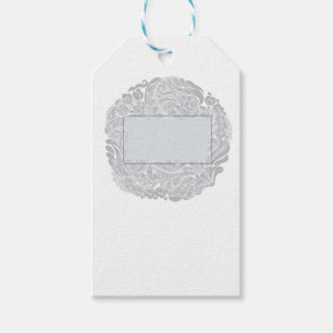 Elegant Abstract Grey Christmas Decor Design Gift Tags