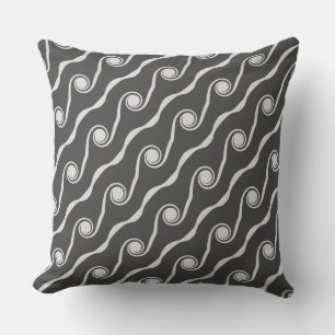 Elegant Abstract Life Waves Cushion