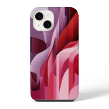Elegant Abstract Lilac Red Pink Colours