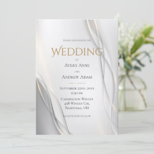Elegant Abstract Modern Wedding Invitation
