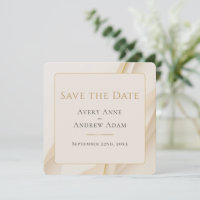 Elegant Abstract Modern Wedding Save The Date