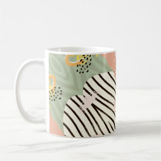 Elegant Abstract Mug – Luxe Metallic & Soft Colour
