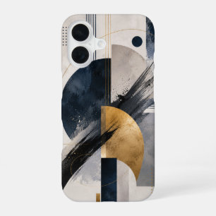 Elegant Abstract Navy Gold Phone Case