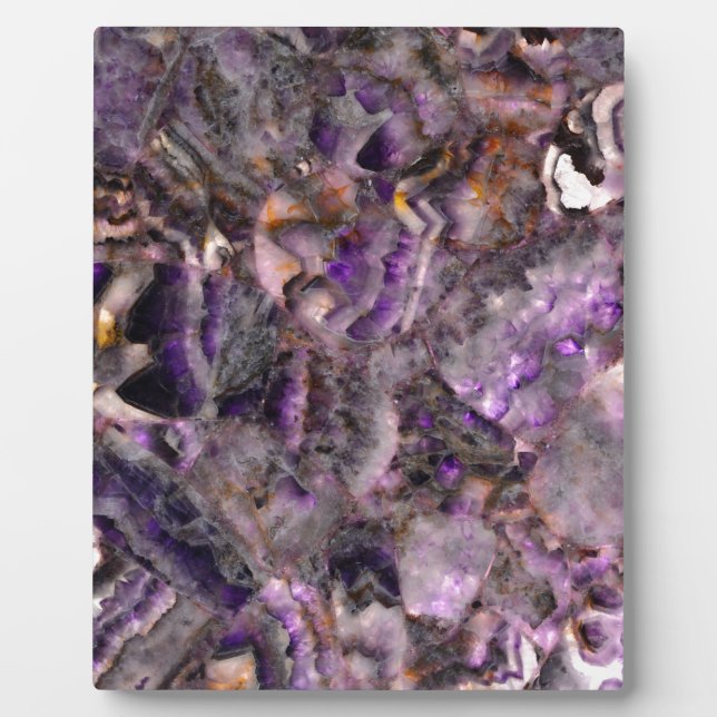 Elegant abstract purple lavender lilac marble plaque (Front)
