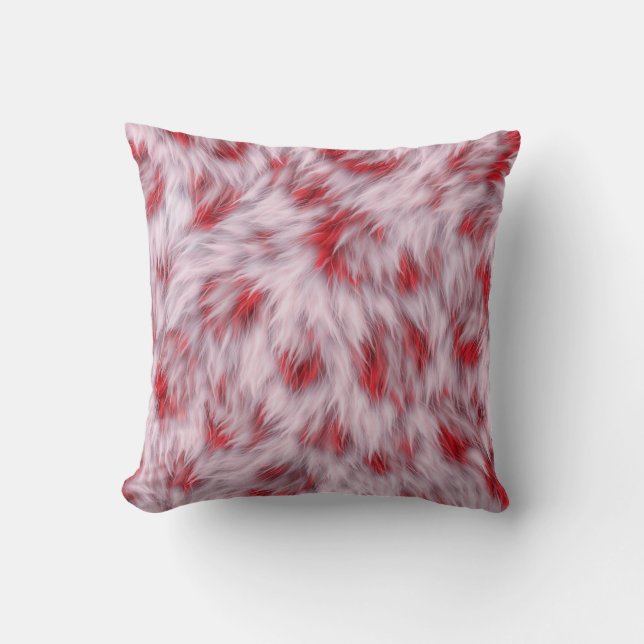 Elegant Abstract Soft Fluffy Fur Pattern | Cushion (Front)