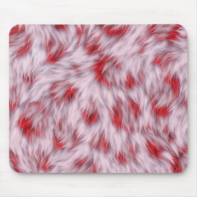 Elegant Abstract Soft Fluffy Fur Pattern | Mouse Mat (Front)