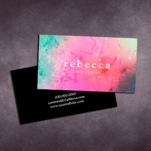 Elegant abstract vibrant colourful graphic design business card