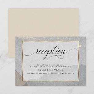 Elegant Abstract Watercolor Splash Neutral Colours Invitation
