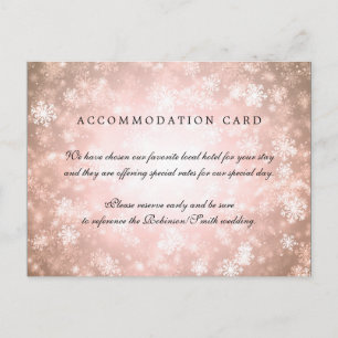 Elegant Accommodation Copper Winter Wonderland Postcard