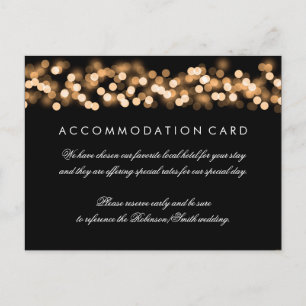 Elegant Accommodation Gold Hollywood Glam Postcard