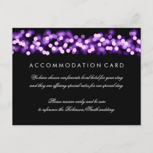 Elegant Accommodation Purple Hollywood Glam Postcard