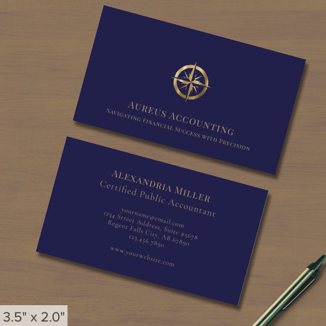 Elegant Accountant Business Cards (Creator Uploaded)