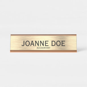 Elegant Accountant Desk Name Plate