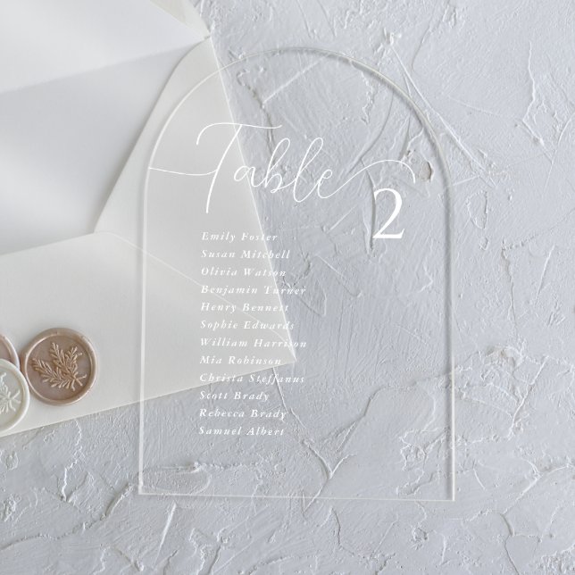 Elegant Acrylic Wedding Seating Chart Cards (Creator Uploaded)