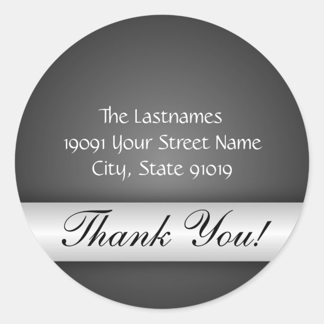 Elegant Address Label (Front)