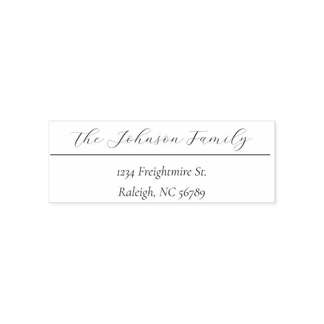 elegant address stamp (Design)
