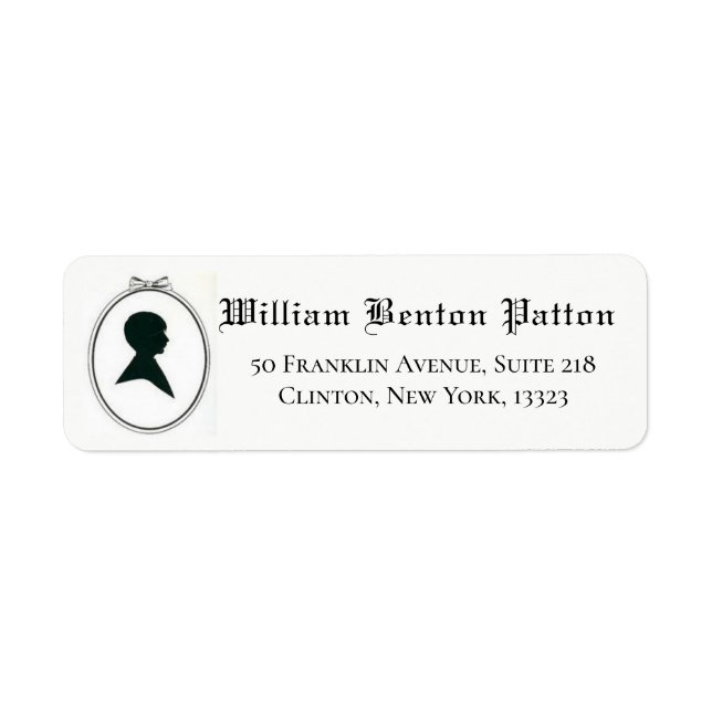 Elegant Adolescent Boy Cut Out Black Silhouette (Front)