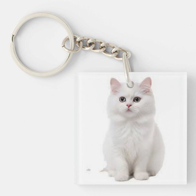  Elegant & Adorable Feline Accessory Key Ring (Front)