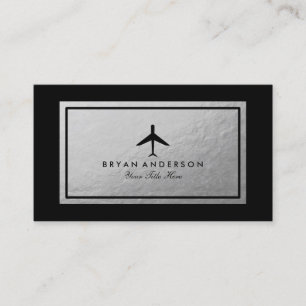 Elegant Aeroplane Business Card