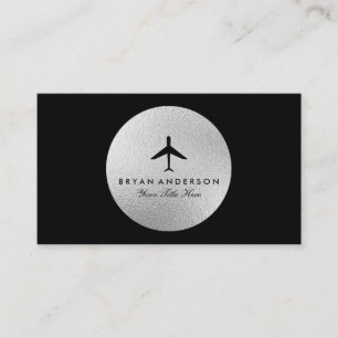 Elegant Aeroplane Business Card