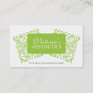 Elegant Aesthetician Business Card