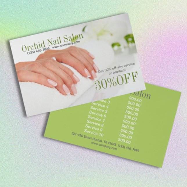 Elegant Aesthetician SPA Nail Salon Price Lists  Flyer (Elegant Esthetician SPA Nail Salon Price Lists Flyer)