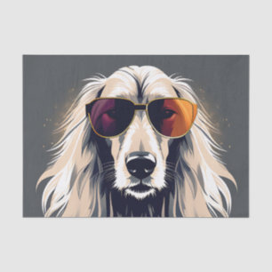 Elegant Afghan Hound Tissue Paper
