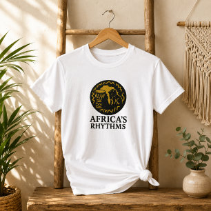 Elegant Africa Rhythms Tribal Drum Dance T-Shirt