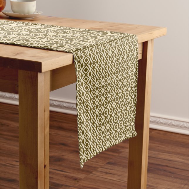 Elegant African-Inspired Short Table Runner (In Situ)