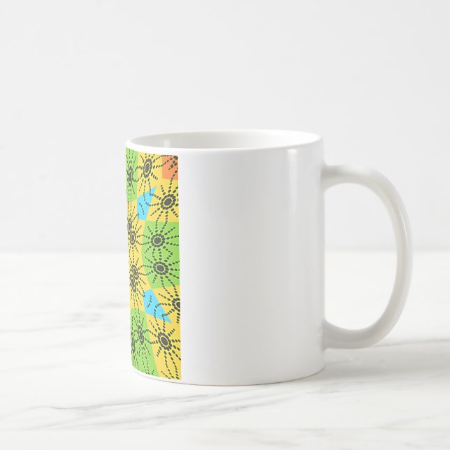 Elegant African-Inspired Spider Traditional Motif  Coffee Mug (Right)
