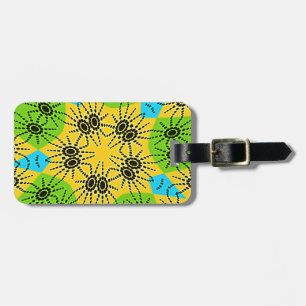 Elegant African-Inspired Spider Traditional Motif  Luggage Tag