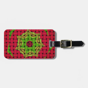 Elegant African Lovely Woven vector print pattern Luggage Tag
