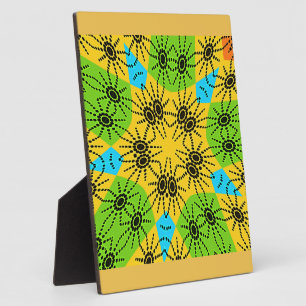 Elegant African Spider Motif vector art print! Plaque