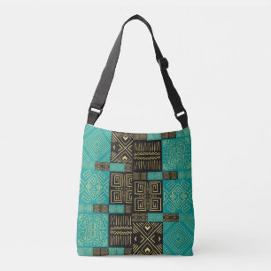 Elegant African Tribal Geometric Pattern  Crossbody Bag