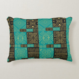 Elegant African Tribal Geometric Pattern  Decorative Cushion