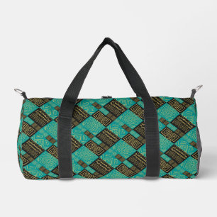 Elegant African Tribal Geometric Pattern  Duffle Bag