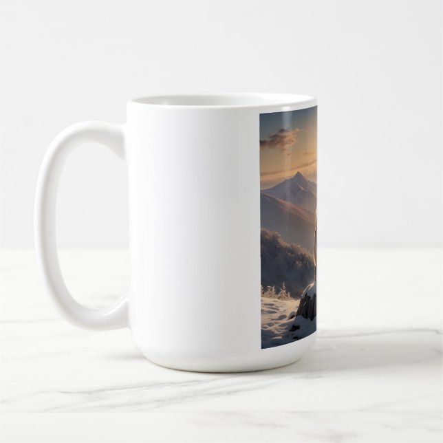 Elegant Akita Coffee Mug (Left)