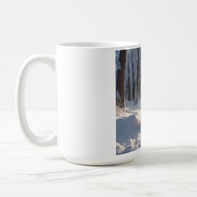 Elegant Akita Coffee Mug (Left)