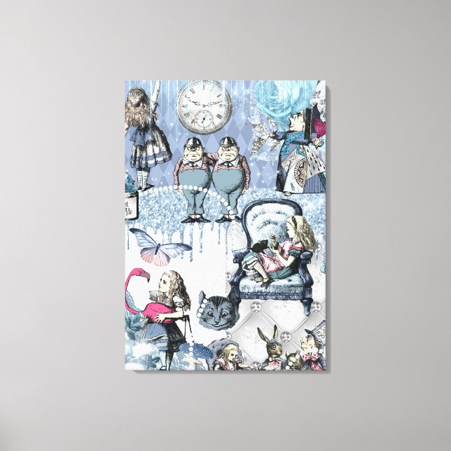 Elegant Alice in Wonderland Canvas Print (Front)
