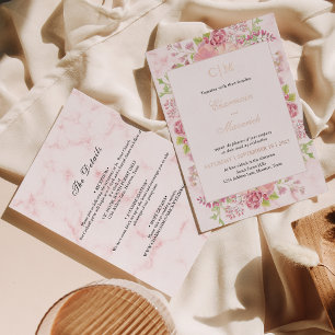 Elegant All-in-one Floral Rose Gold Wedding 