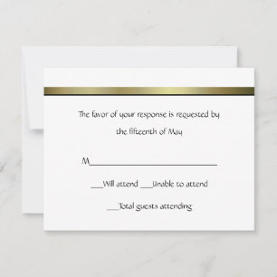 Elegant All Purpose Wedding Response Card
