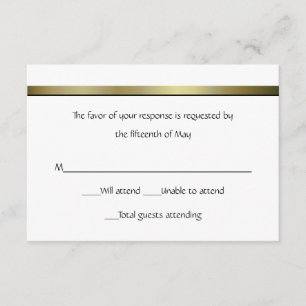 Elegant All Purpose Wedding Response Card