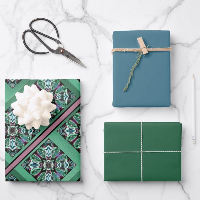 Elegant Allure Wrapping Paper-MVB Design 1 Paper Sheet (Front)